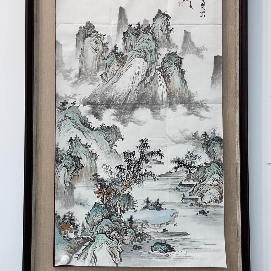 国画凌行志手绘作品