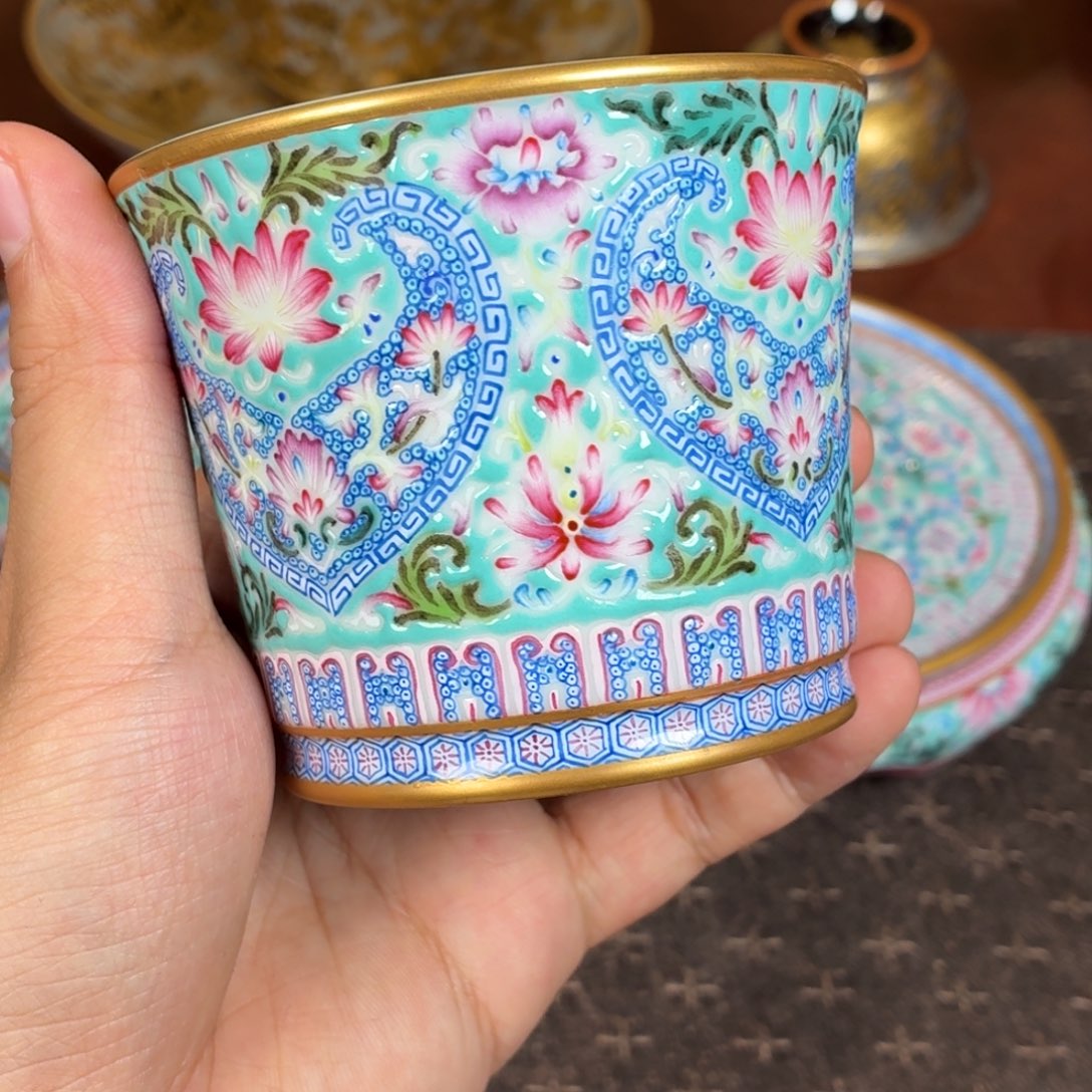 杯子瓷瓷姑娘景德镇陶瓷艺术