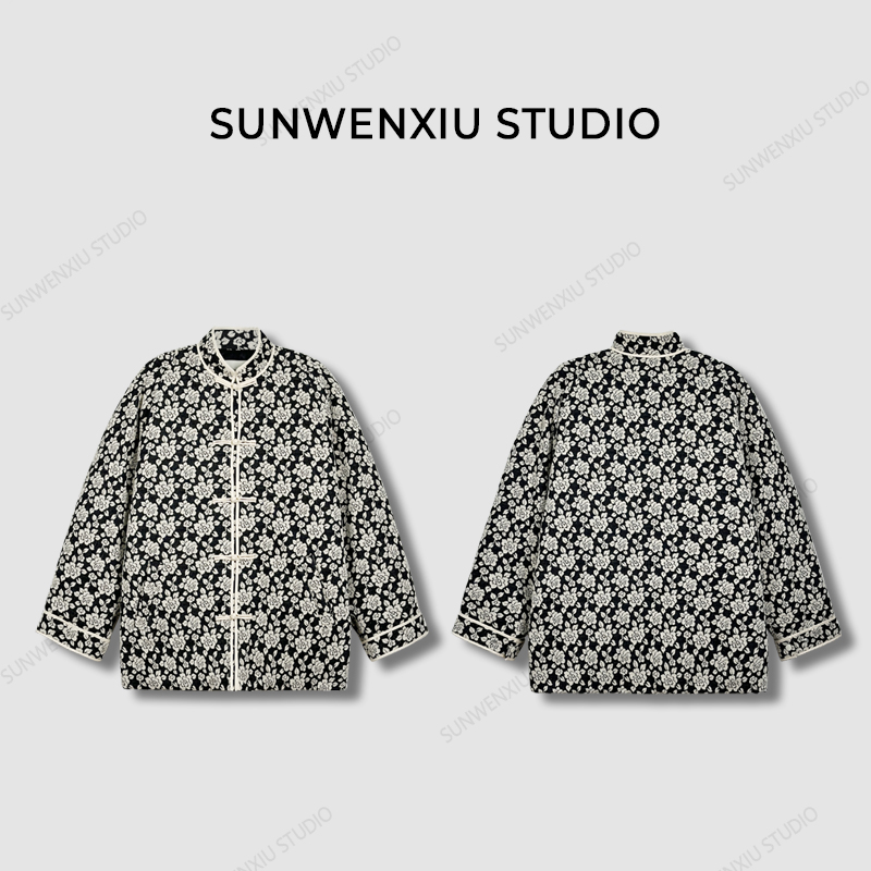 swx studio2店 念念不忘 年货系列新中式国标90白鸭绒羽绒服