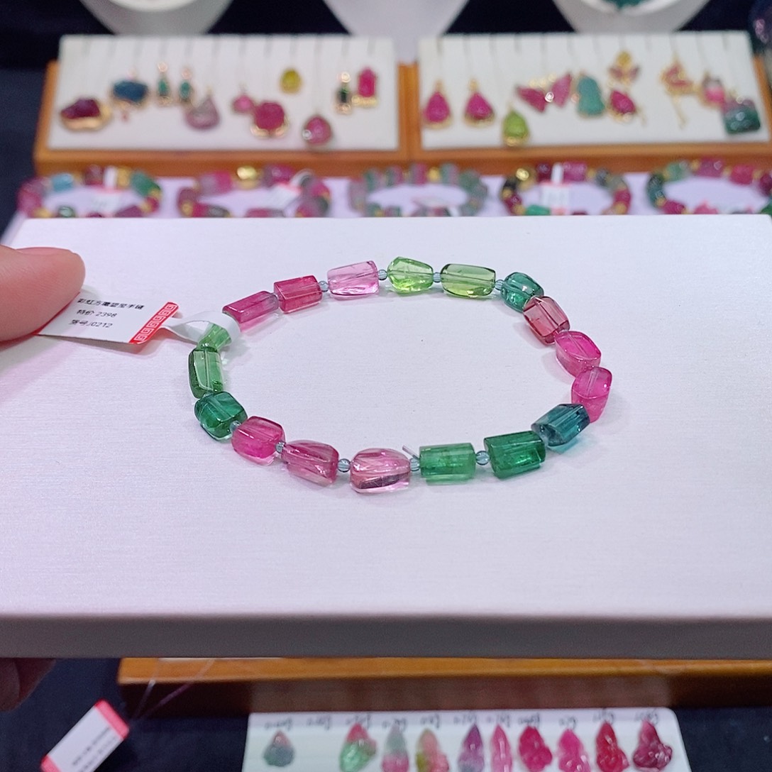 碧玺碧玺m未镶嵌随行方糖手链