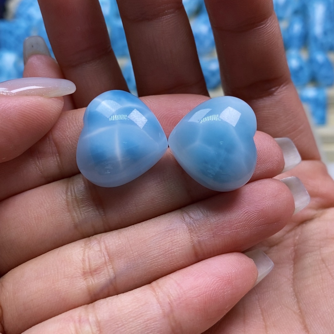 针钠钙石（海纹石）未镶嵌手链葡***莲