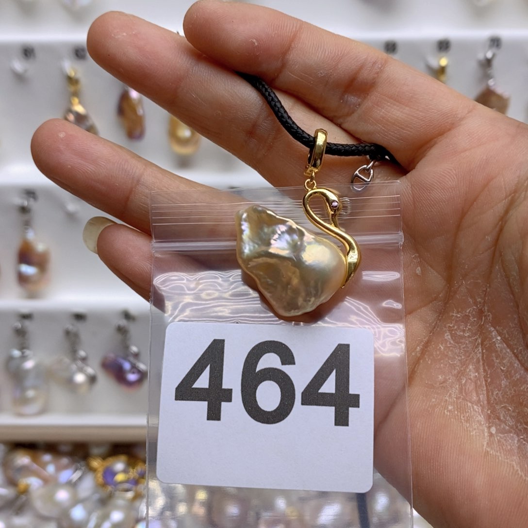 淡水珍珠颈饰银S925镶嵌464