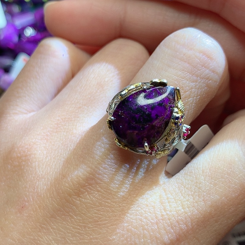 【闪购商品】苏纪石（舒俱来）戒指银S925镶嵌