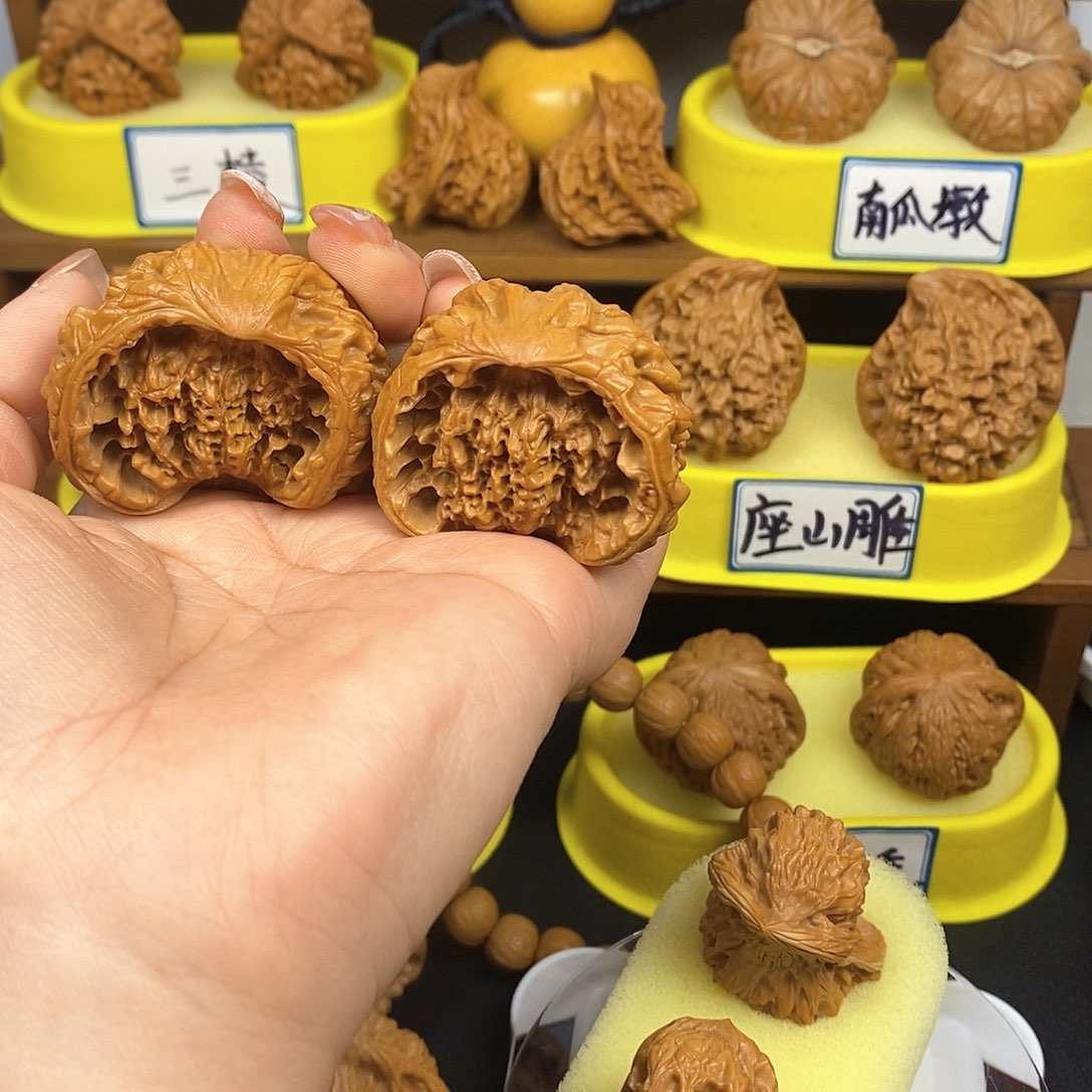 核桃永*聚宝盆 文玩/木作/... 文玩把件