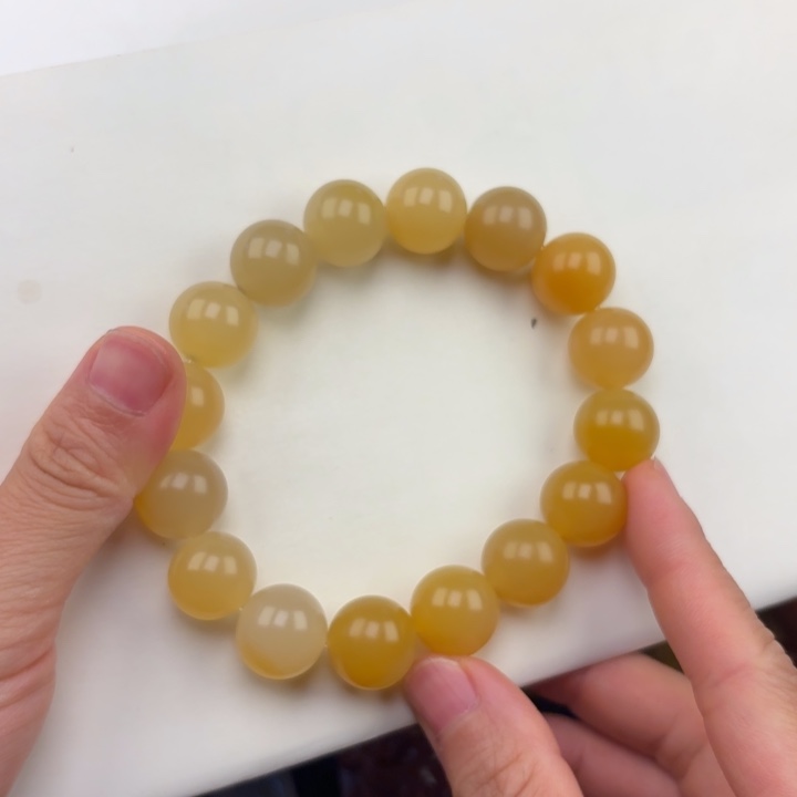 暴***菜石英质玉黄蜡石挂件未镶嵌