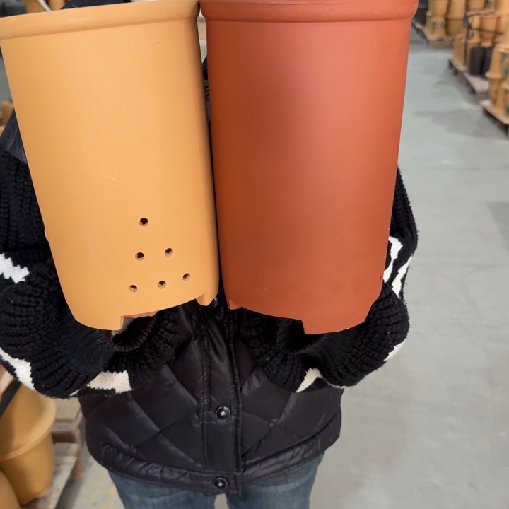 紫砂花盆 高度22口径14俩只