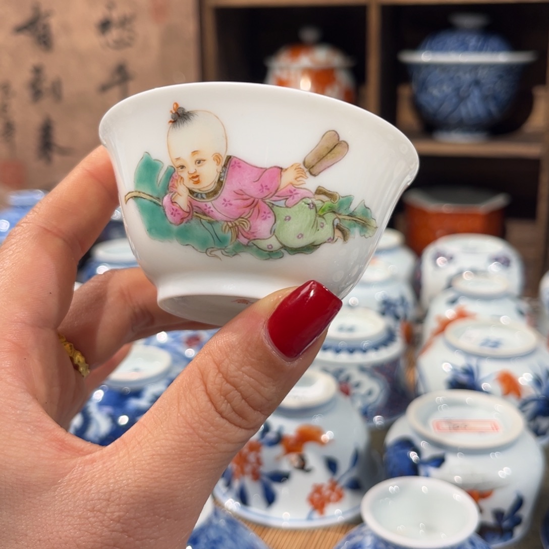 陶杯子景德镇陶瓷主人杯