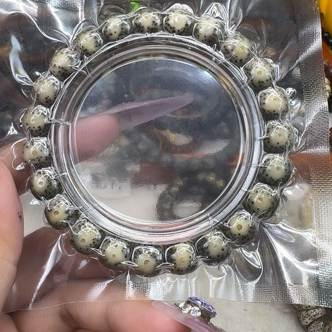 星月菩提手串61殿堂卡姿兰大眼睛绿包白10 9同枝