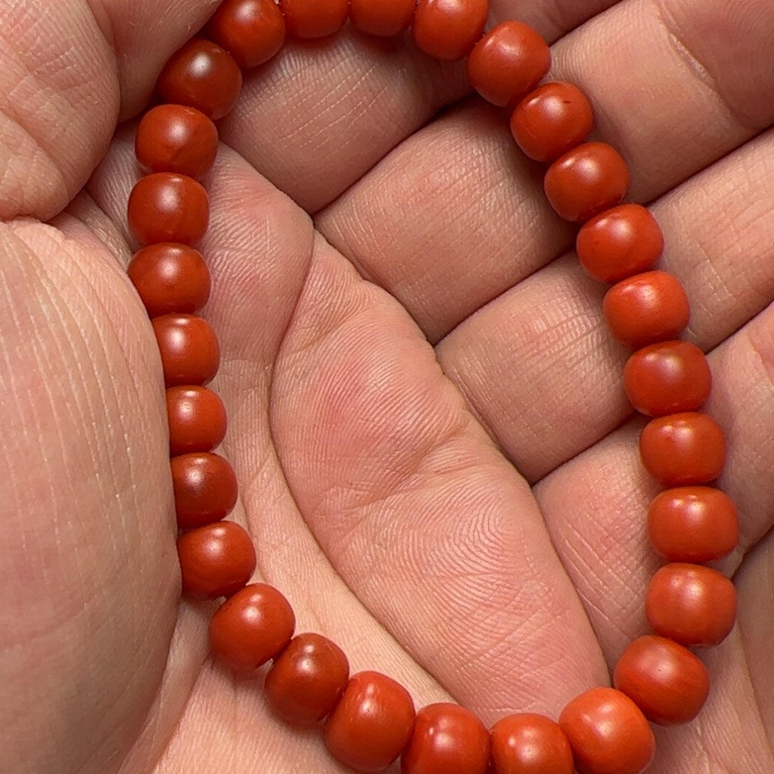 南红玛瑙手串未镶嵌山**石