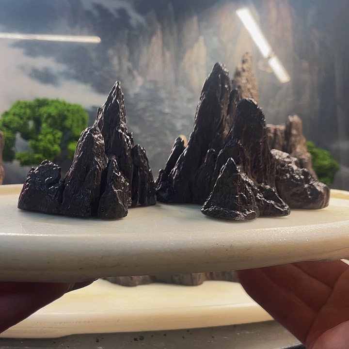 石材盆景鱼缸造景使用