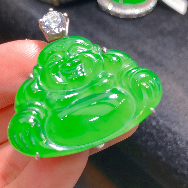 【闪购商品】翡翠颈饰银S925镶嵌翡翠