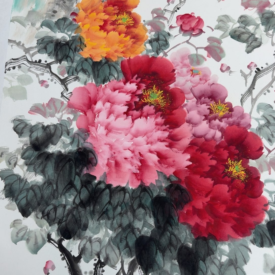 国画国画作品山水花鸟纯手绘