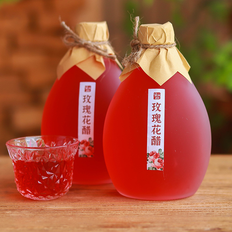 胭脂玫瑰花醋 - 酸甜回甘，满嘴花香 配料干净