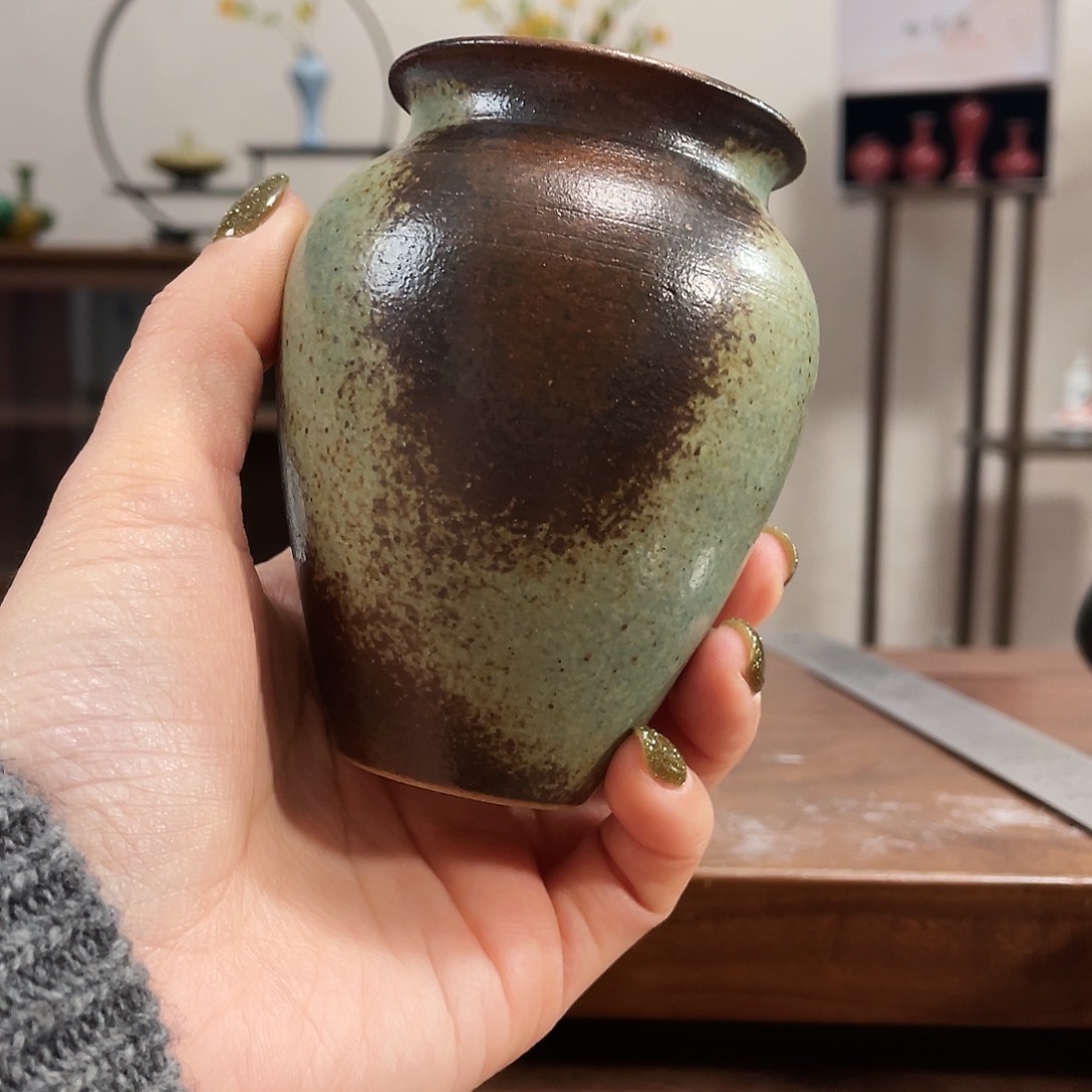 瓷片陶瓷艺术小花瓶