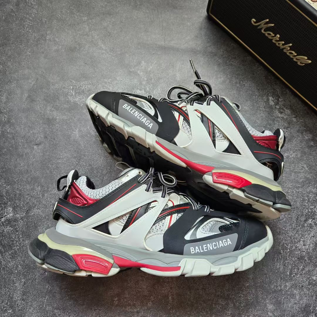 99新 Balenciaga/巴黎世家 TRACK 黑白红 40码 鞋