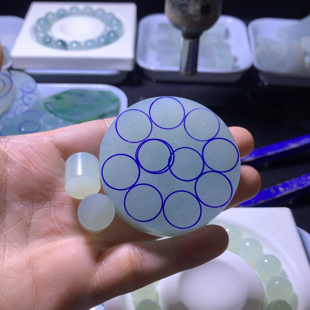 未镶嵌定制翡翠༺****保大做桶珠12颗