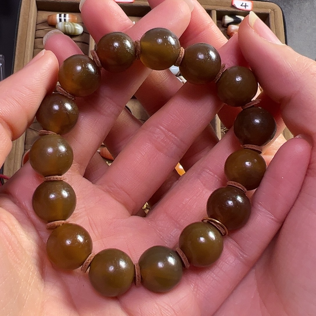 石英石纯铜手串儿