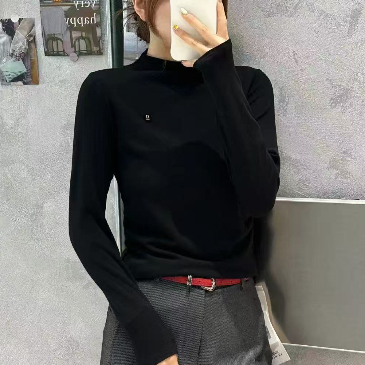 610（莉力服饰）显瘦打底衫欧货柔软舒适长袖