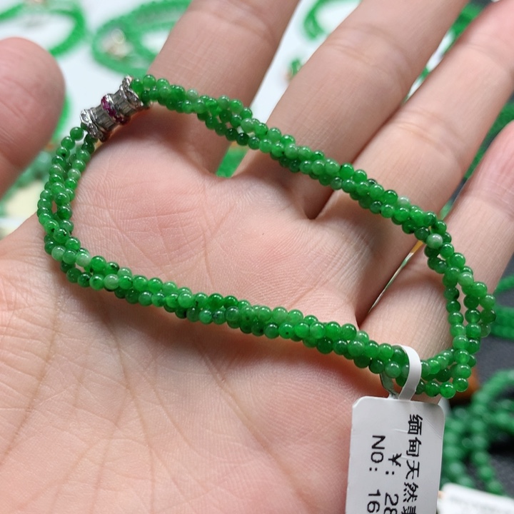 翡翠未镶嵌手链翡翠