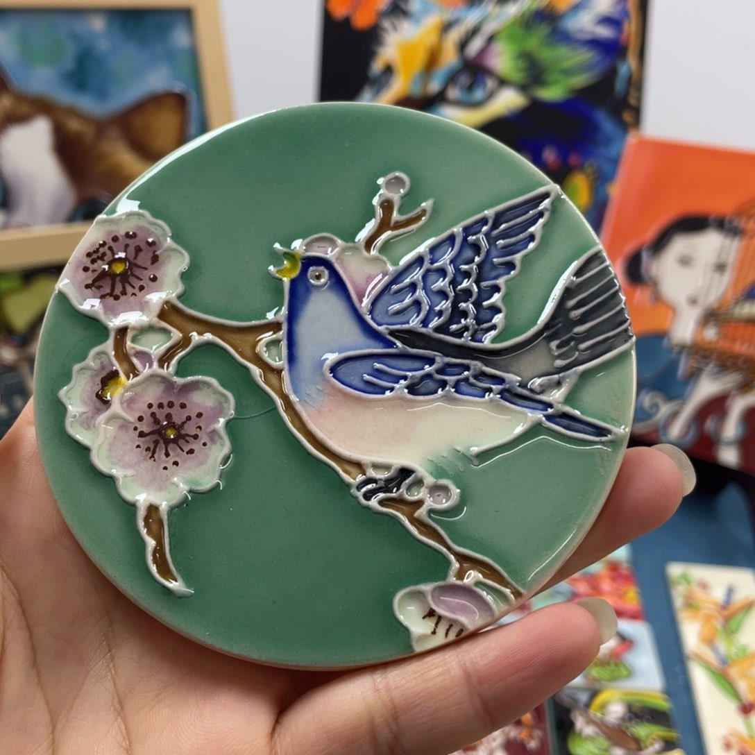 陶瓷福利瓷板画，默认微瑕