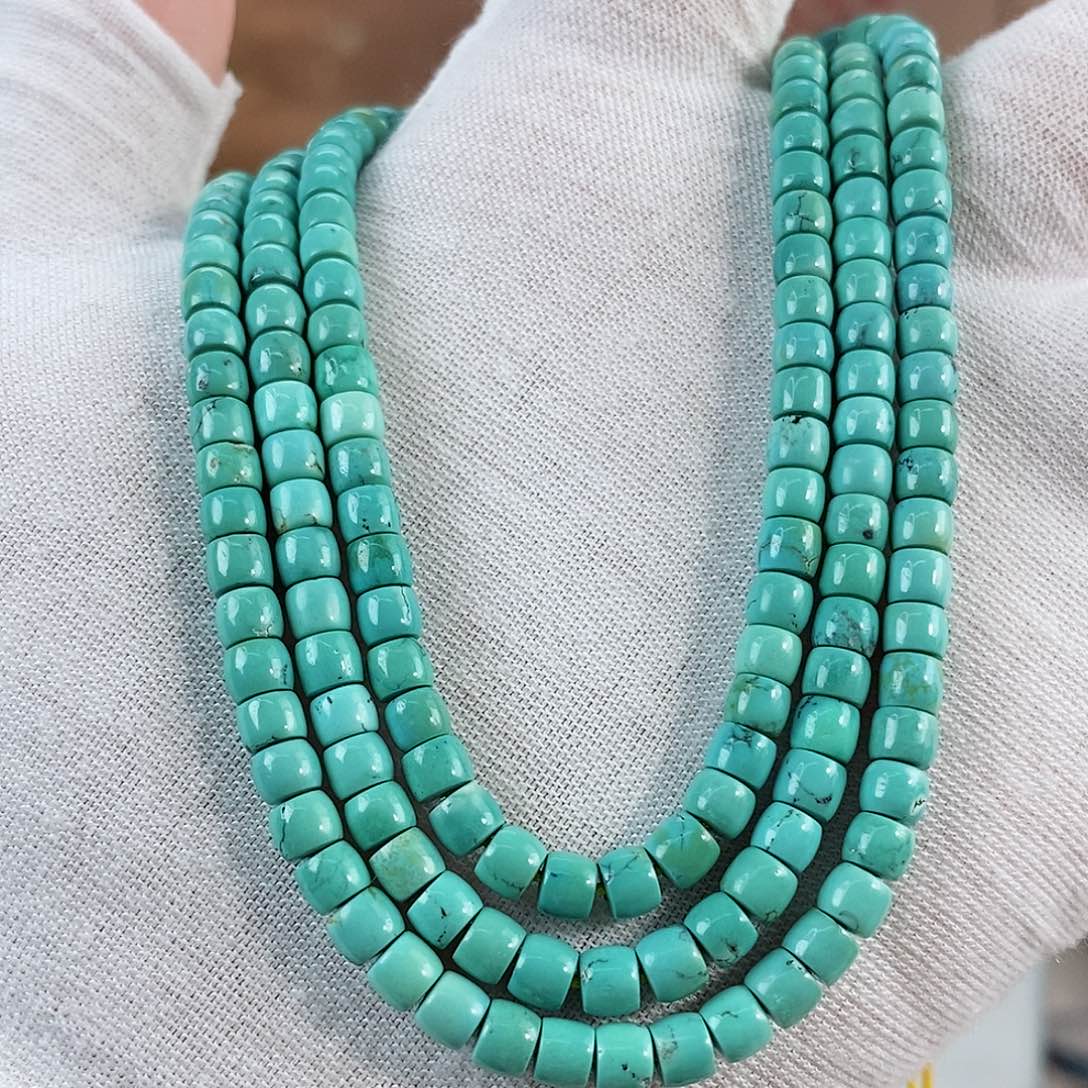 绿松石珠宝奇石未镶嵌4.7mm+