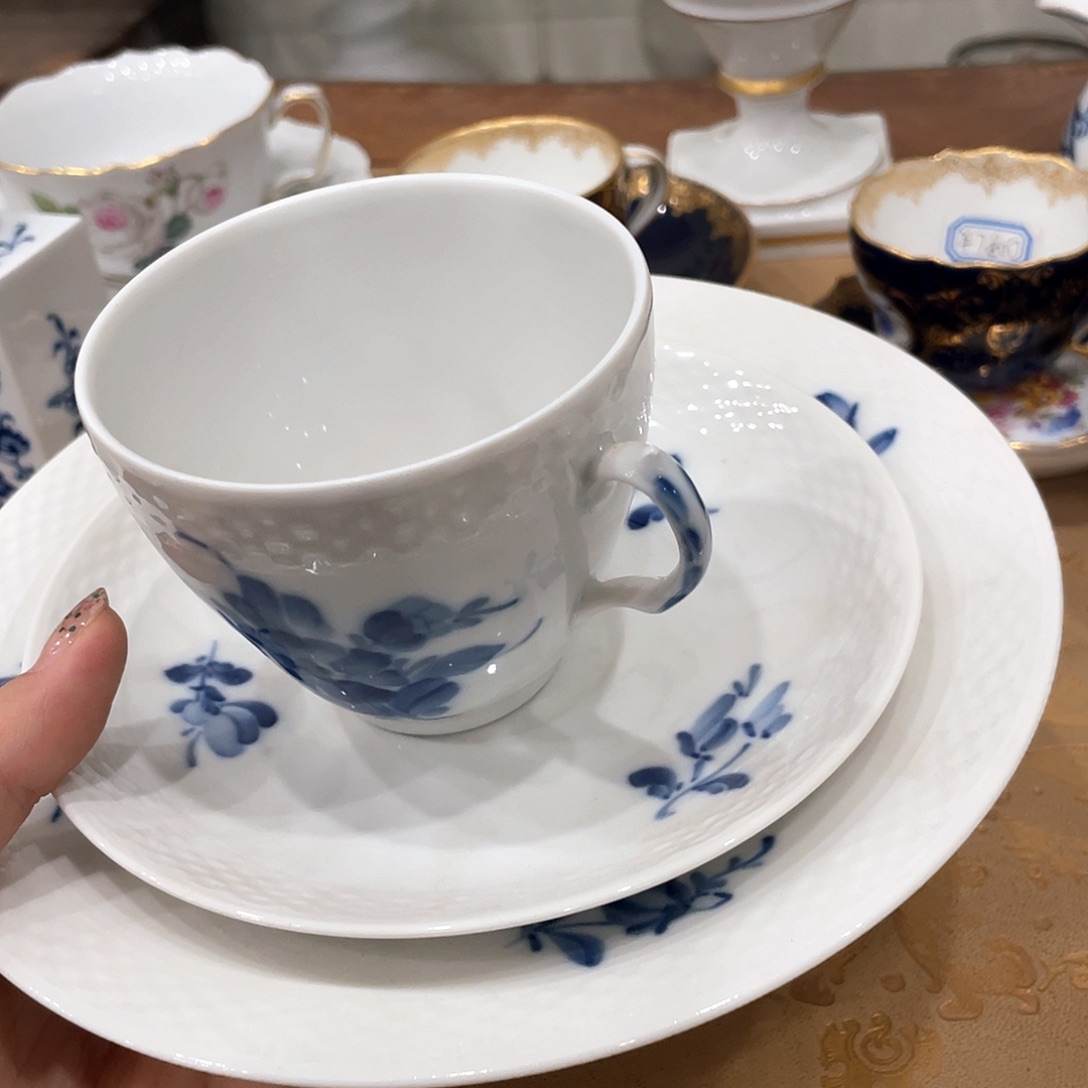 瓷片哥本哈根咖啡杯