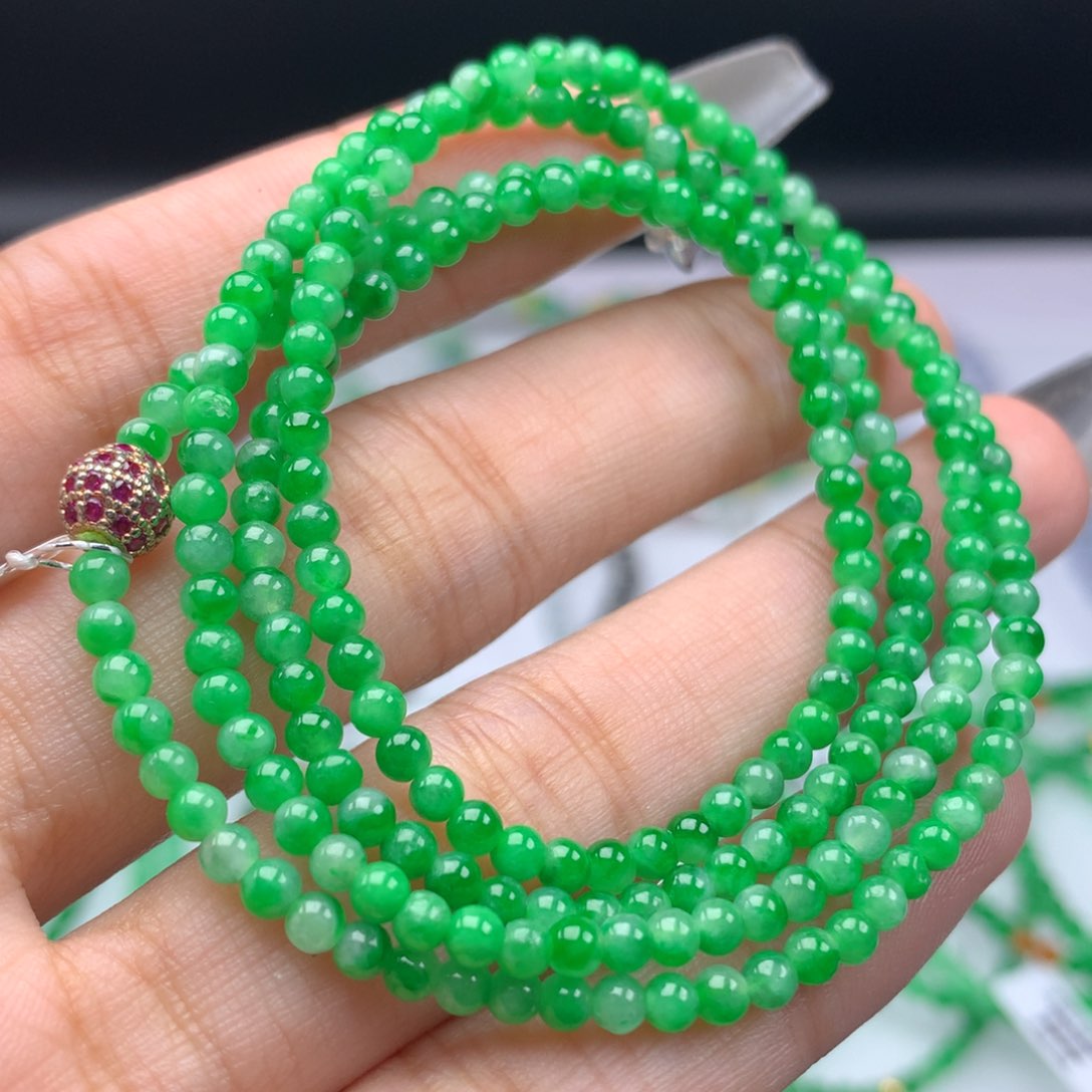 翡翠手链未镶嵌卡