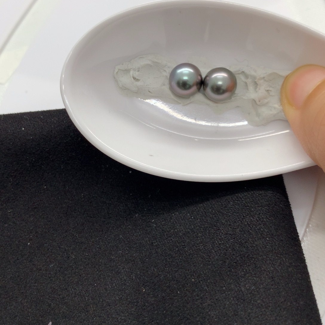 耳饰银S925镶嵌海水珍珠