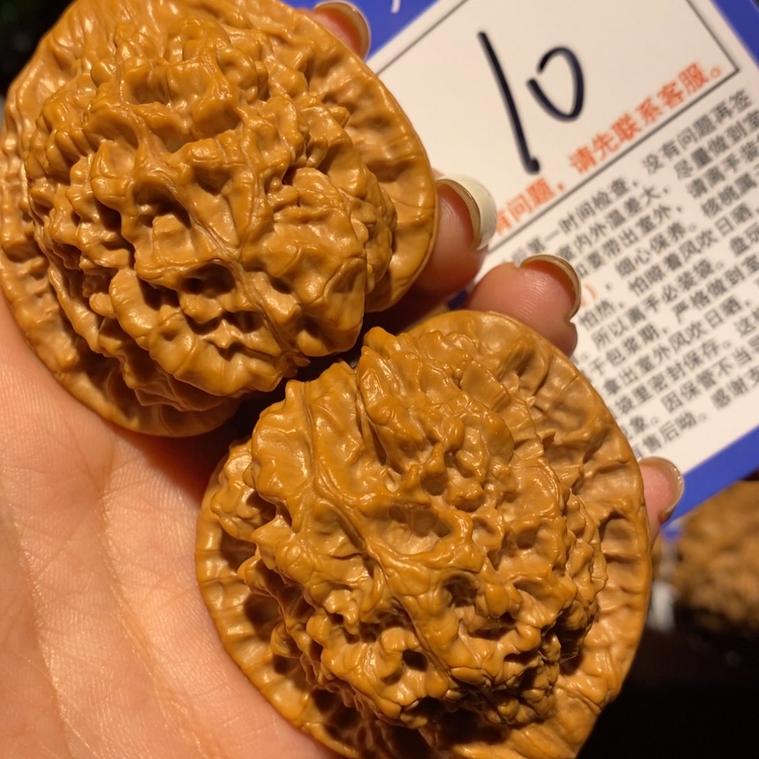 文玩核桃把件49官帽10