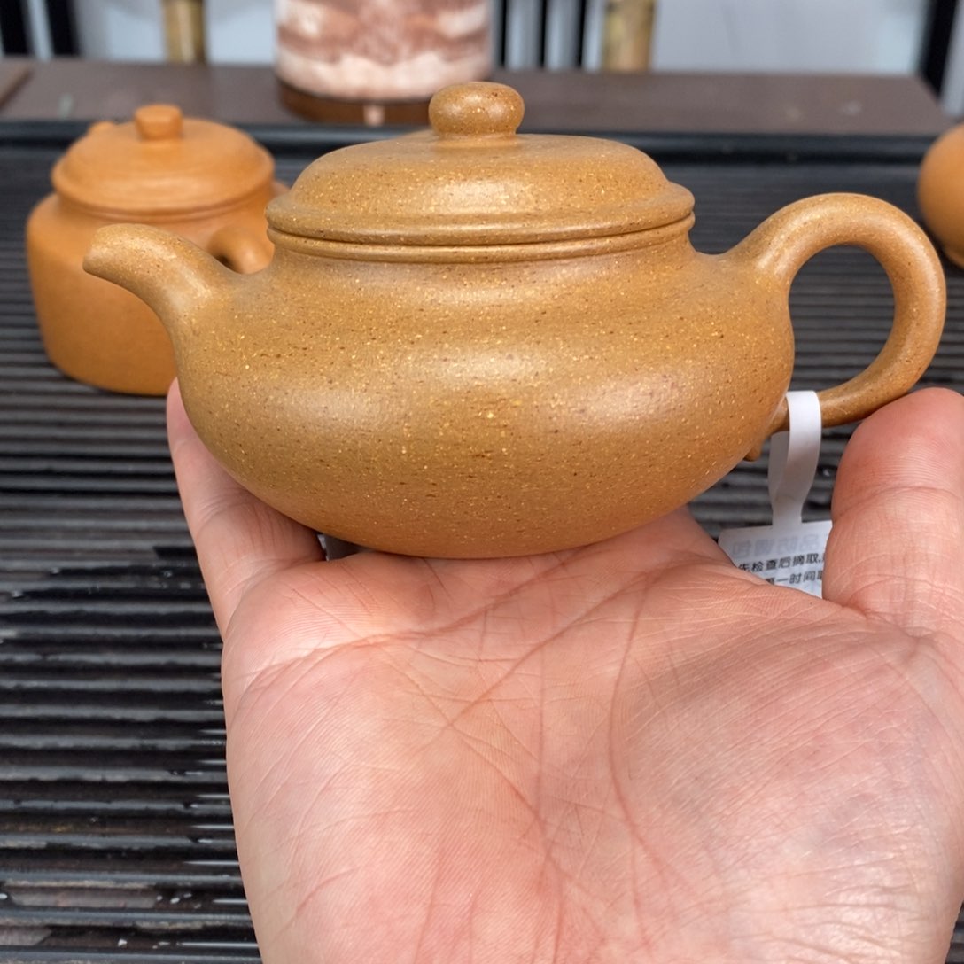 紫砂茶壶黄金底仿古容量200毫升