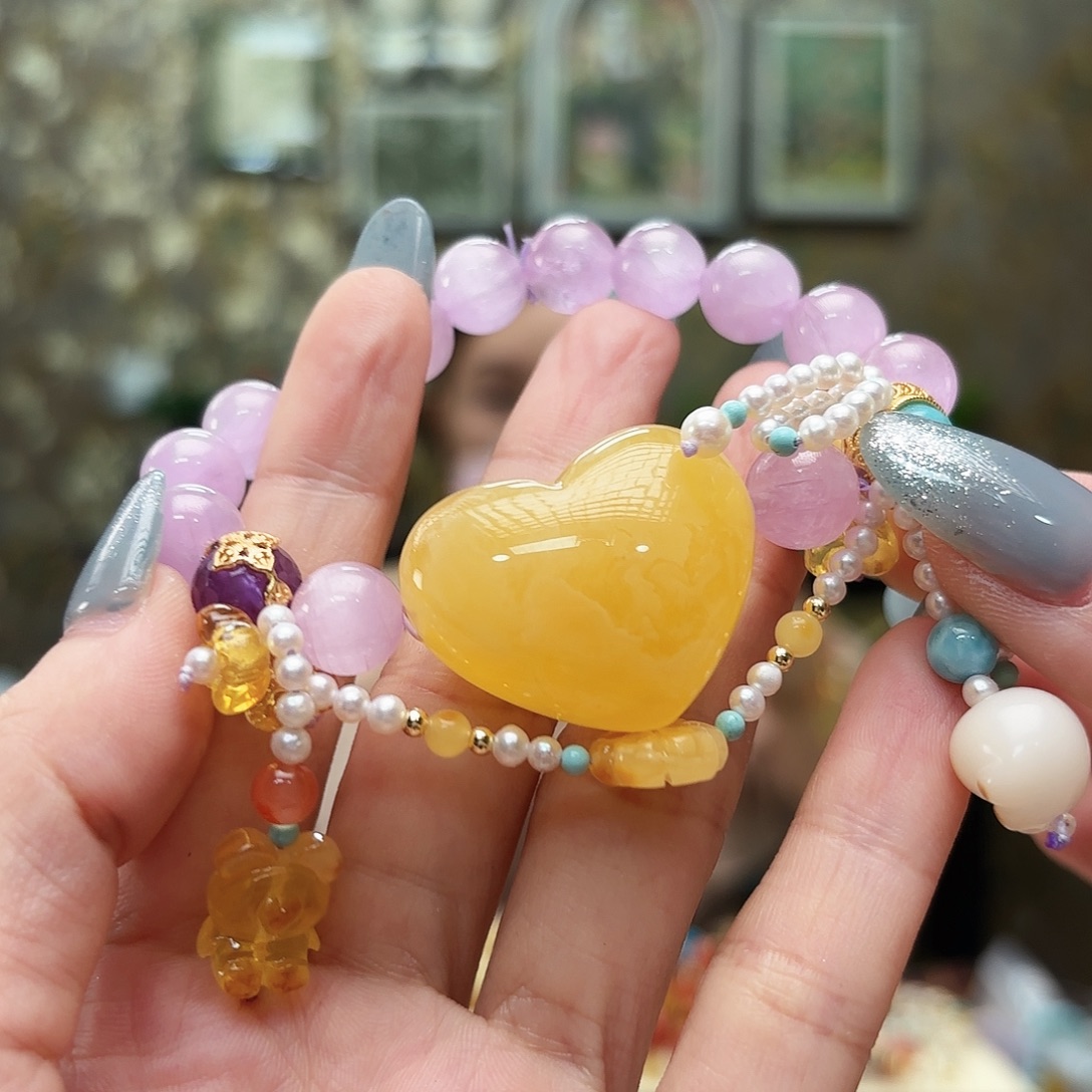 未镶嵌琥珀手链琥珀