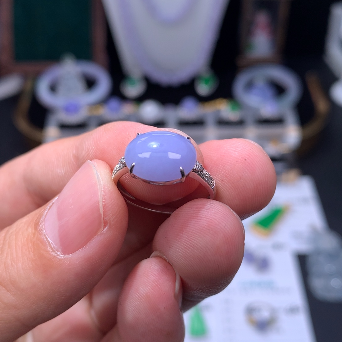 翡翠18K金镶嵌颈饰48小时鉴赏鉴赏期退货不扣服务费