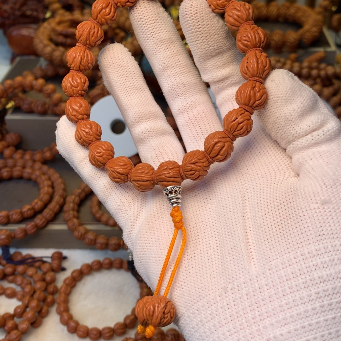 桃核手串秦岭龙纹