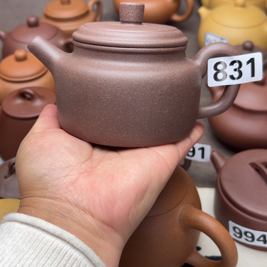 紫砂茶壶紫泥半手工300cc左右