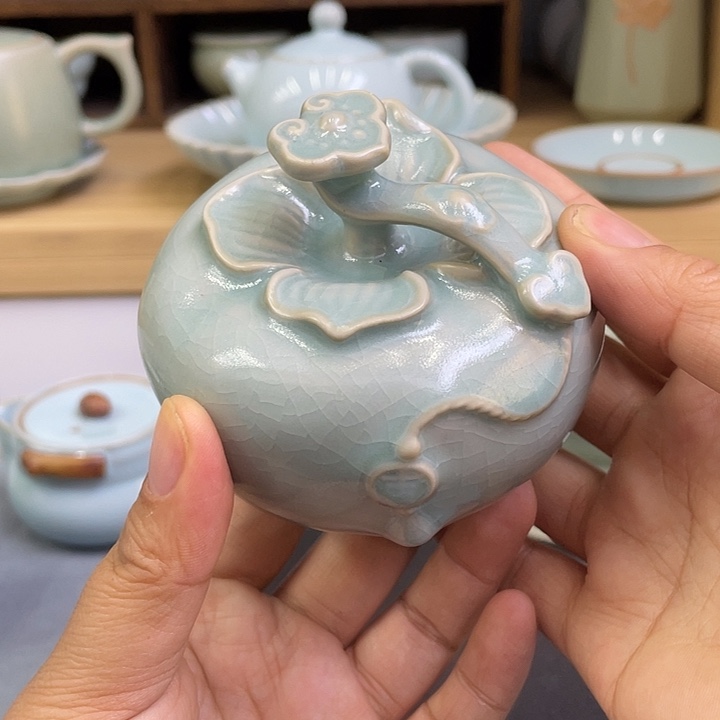 杯子陶瓷微瑕仿古釉事事如意