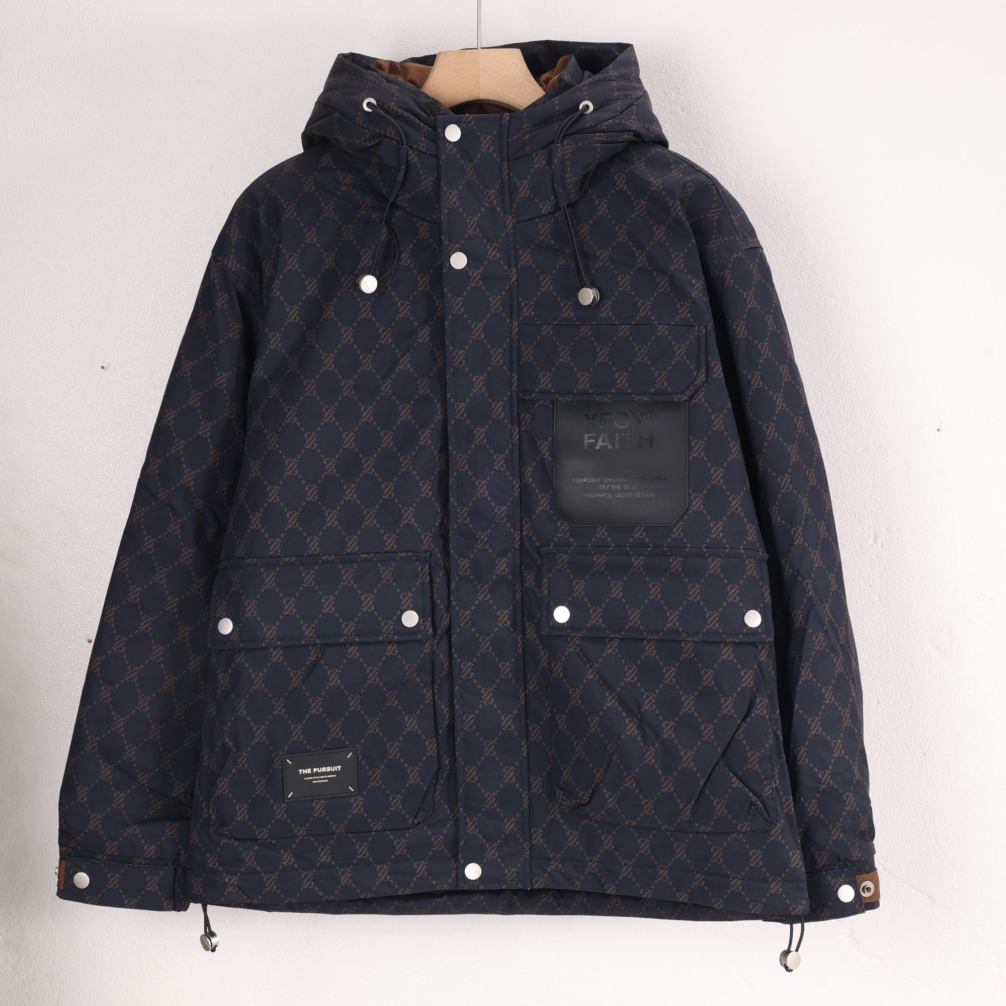 【冯漂亮甄选】N301时尚潮流休闲百搭个性棉衣