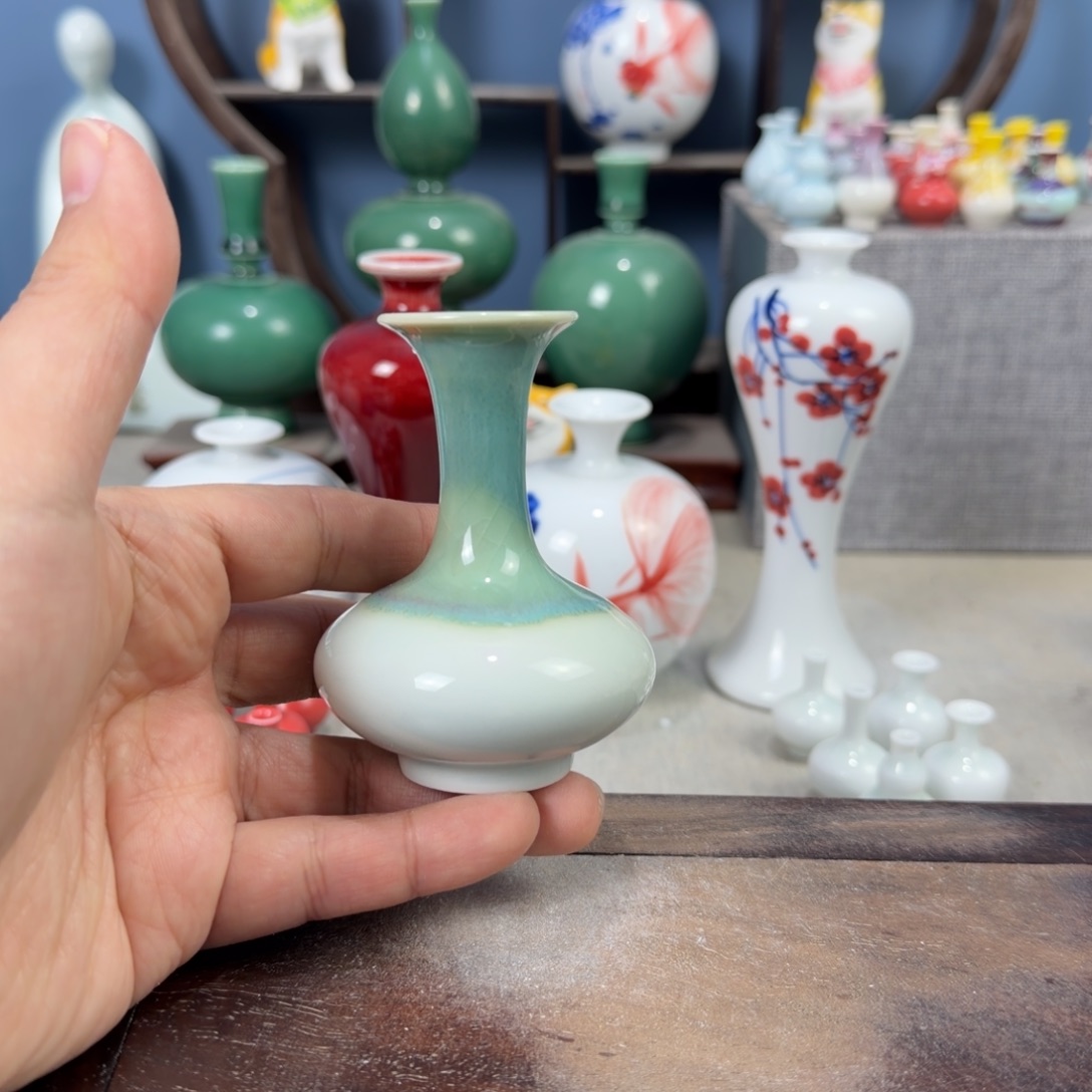 陶瓷手工小花器摆件