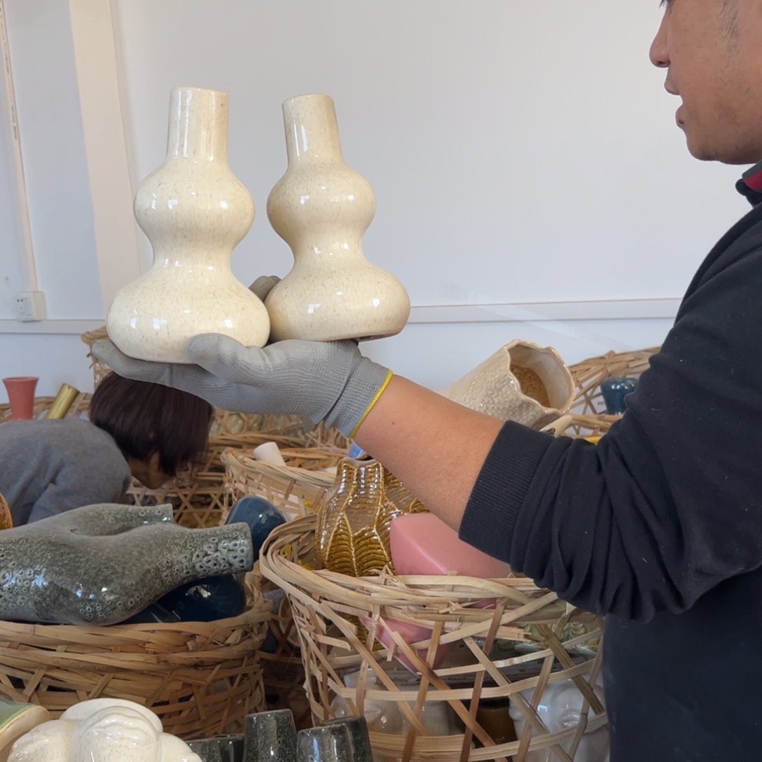 摆件36 号高中低温陶瓷工艺瓶（部分微瑕）