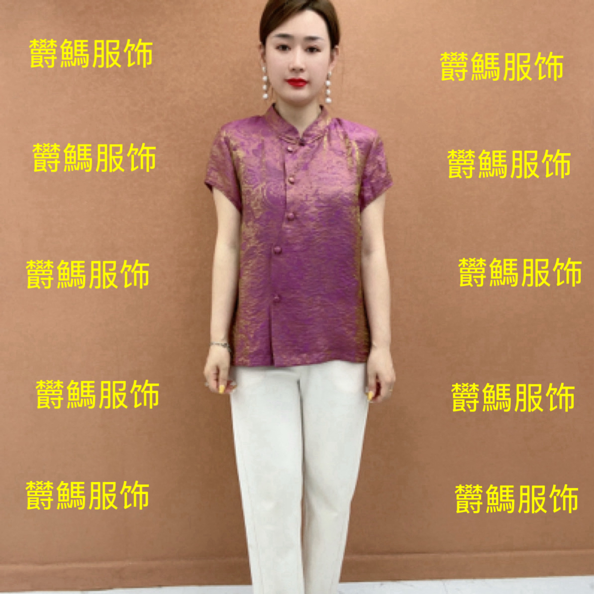 浮光掠影衬衫中国风2025夏季新款立领短袖民族风气质宽松型洋气