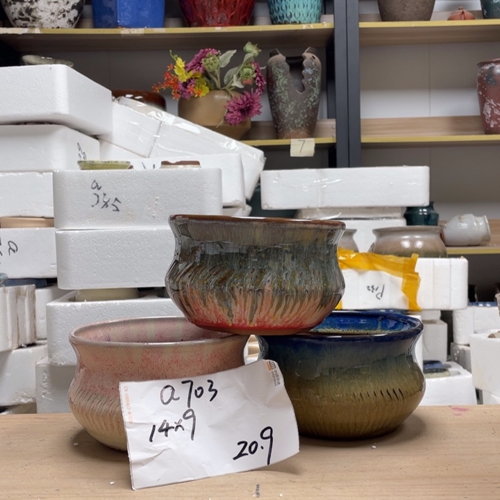 粗陶多肉花盆微瑕703