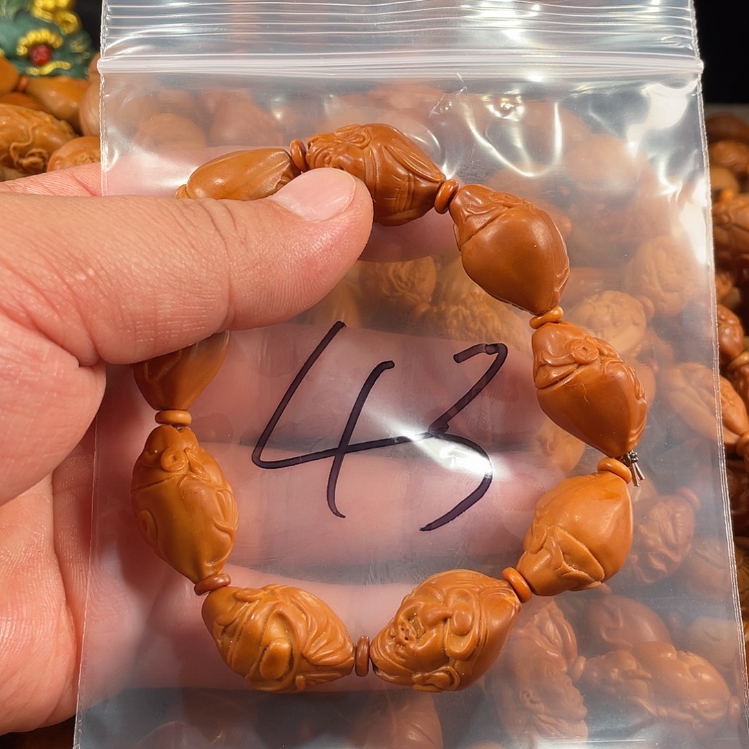 橄榄核手串/手链橄榄核雕工艺手串 瑕疵介意勿拍