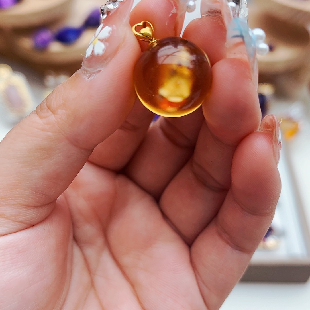 水晶颈饰银S925镶嵌天然