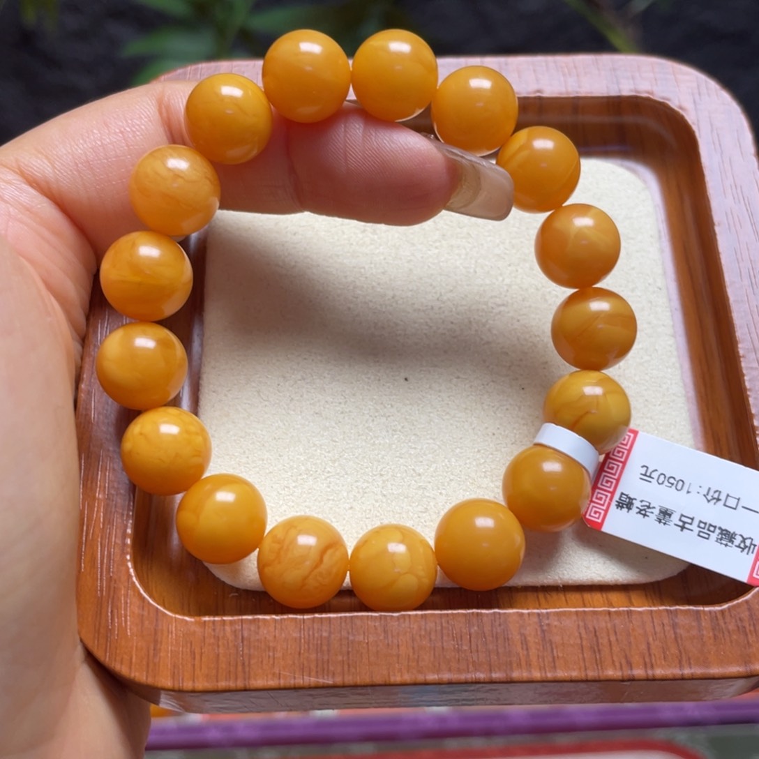 未镶嵌蜜蜡手链手串