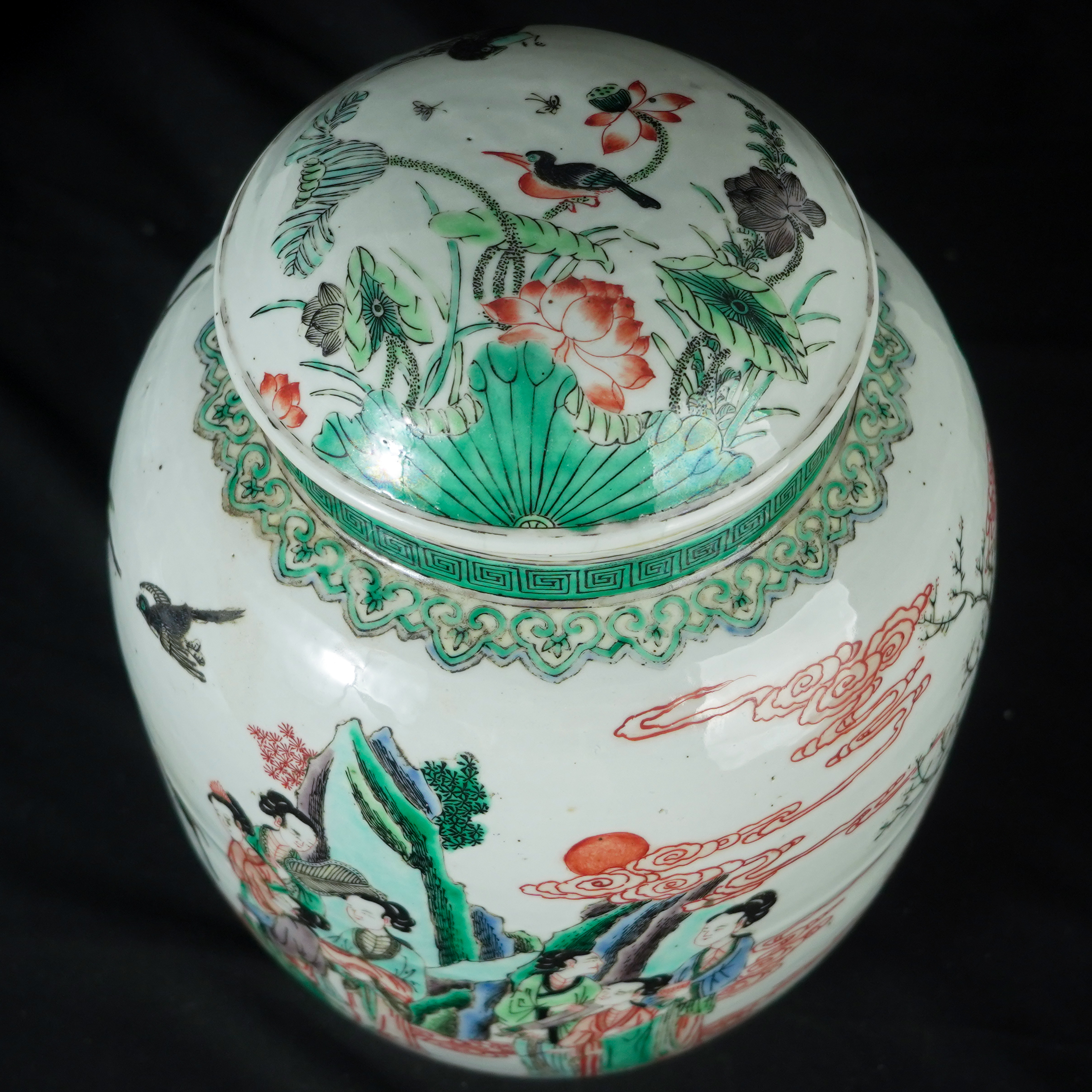 康熙五彩人物罐BZYDQ00353