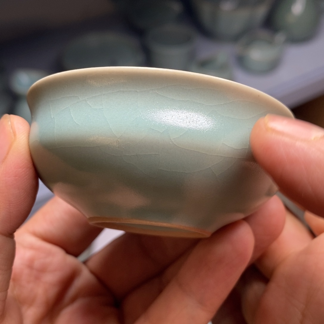 瓷片汝州原矿原釉