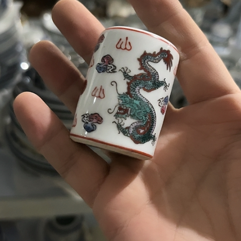 瓷其他手绘陶瓷一个