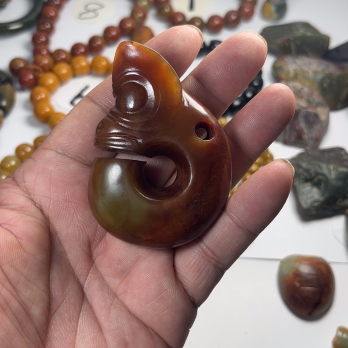 【闪购商品】未镶嵌透闪石质玉把件德**化