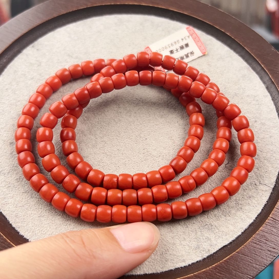 南红玛瑙手串未镶嵌