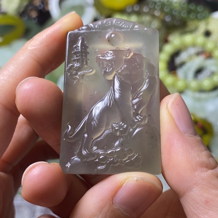 岫玉天然岫玉挂件未镶嵌
