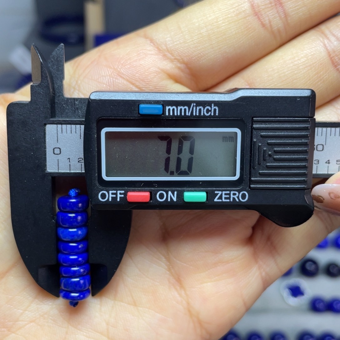 青金石7mm隔片配饰未镶嵌